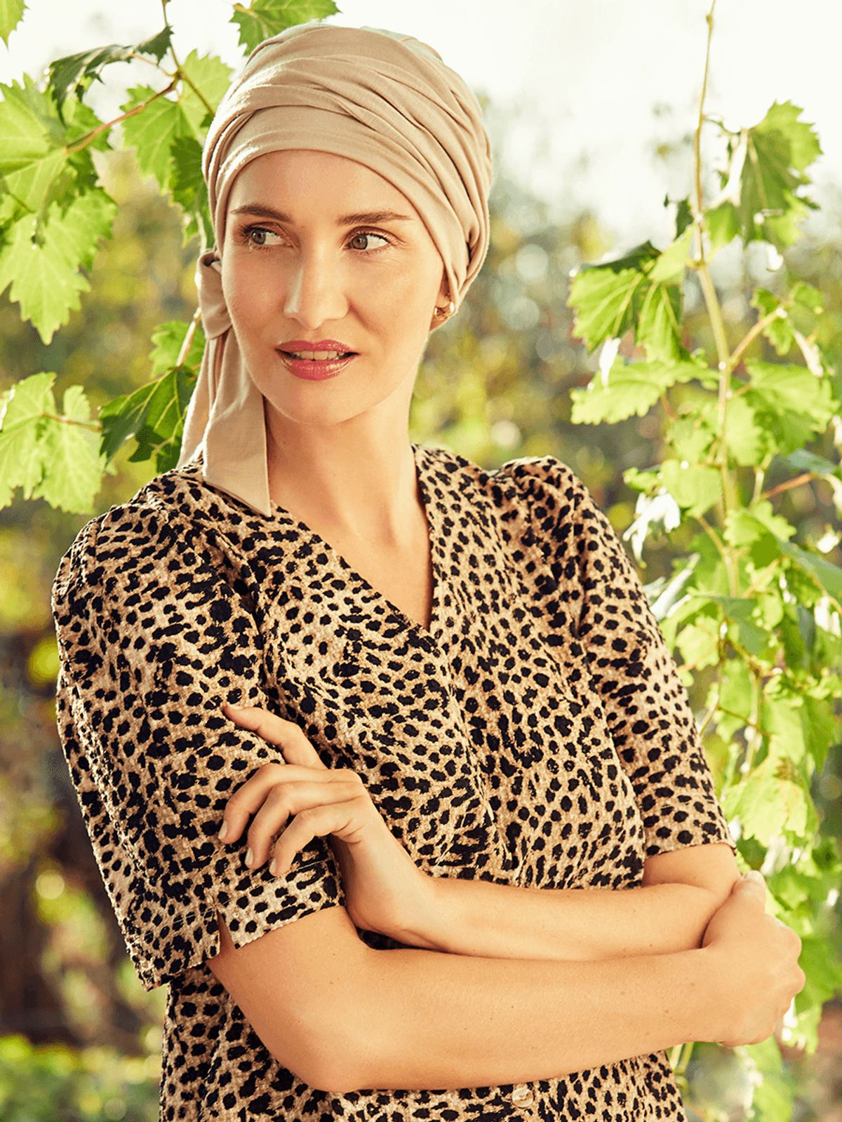 B.B. Beatrice Turban | Feather Beige