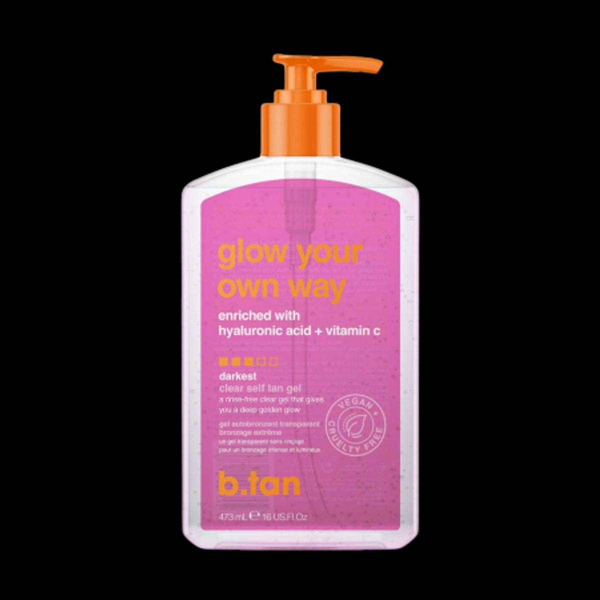 b.tan Glow Your Own Way Clear Self Tan Gel - 473 ml