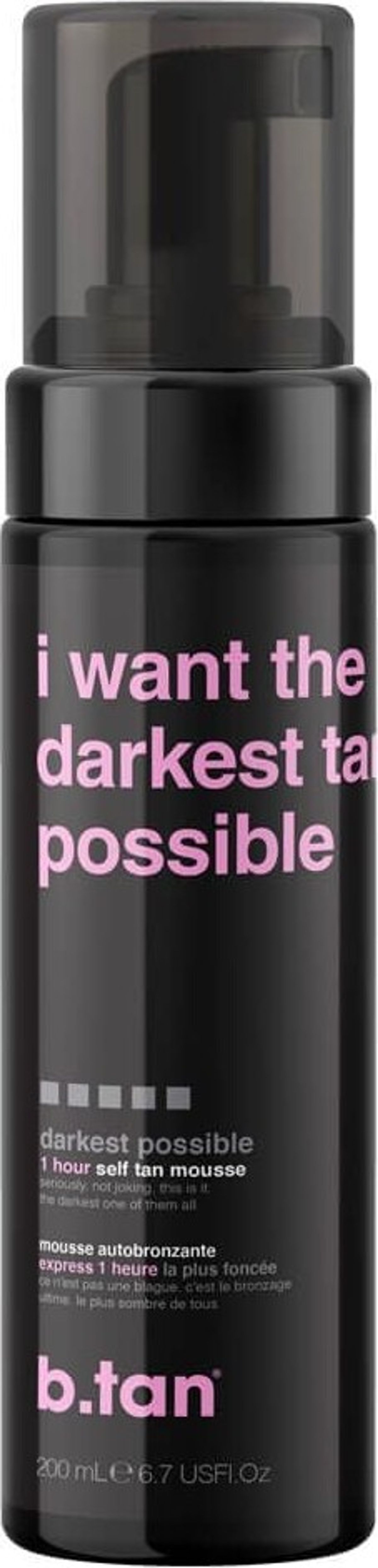 B.tan - I Want The Darkest Tan Possible Self Tan Mousse - 200 Ml