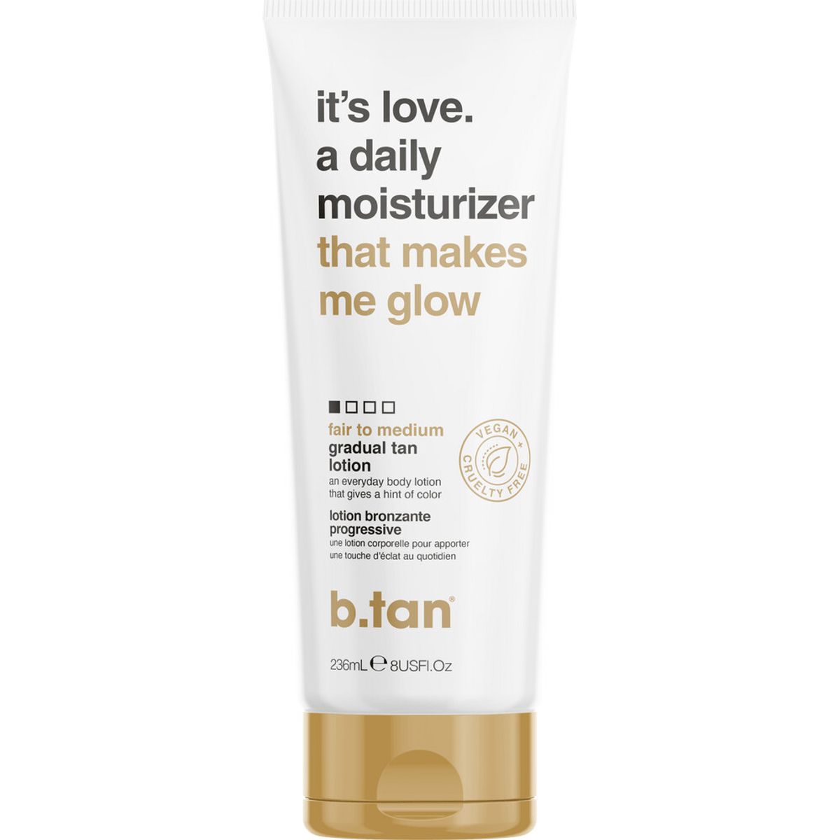 B.tan - It's Love A Daily Moisturizer Gradual Tan Lotion 236 Ml