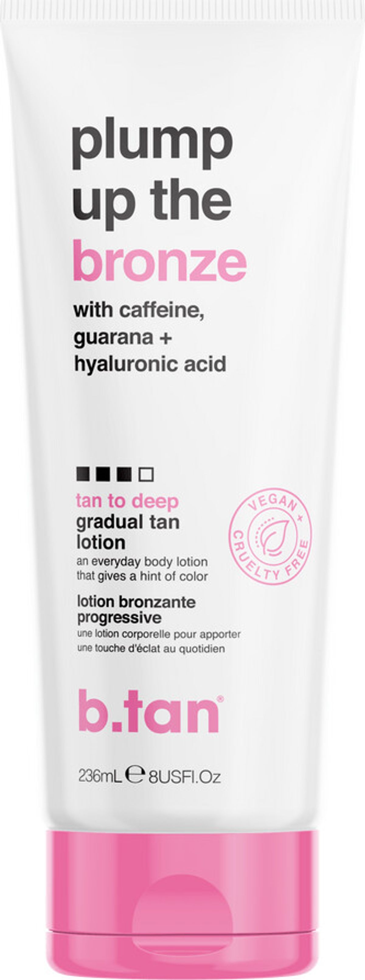 B.tan - Plump Up The Bronze Gradual Tan Lotion - 236 Ml