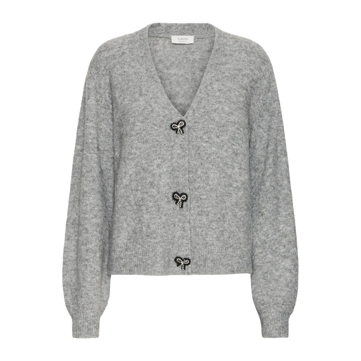 B.YOUNG dame cardigan BXOMEA - Mid Grey Melange