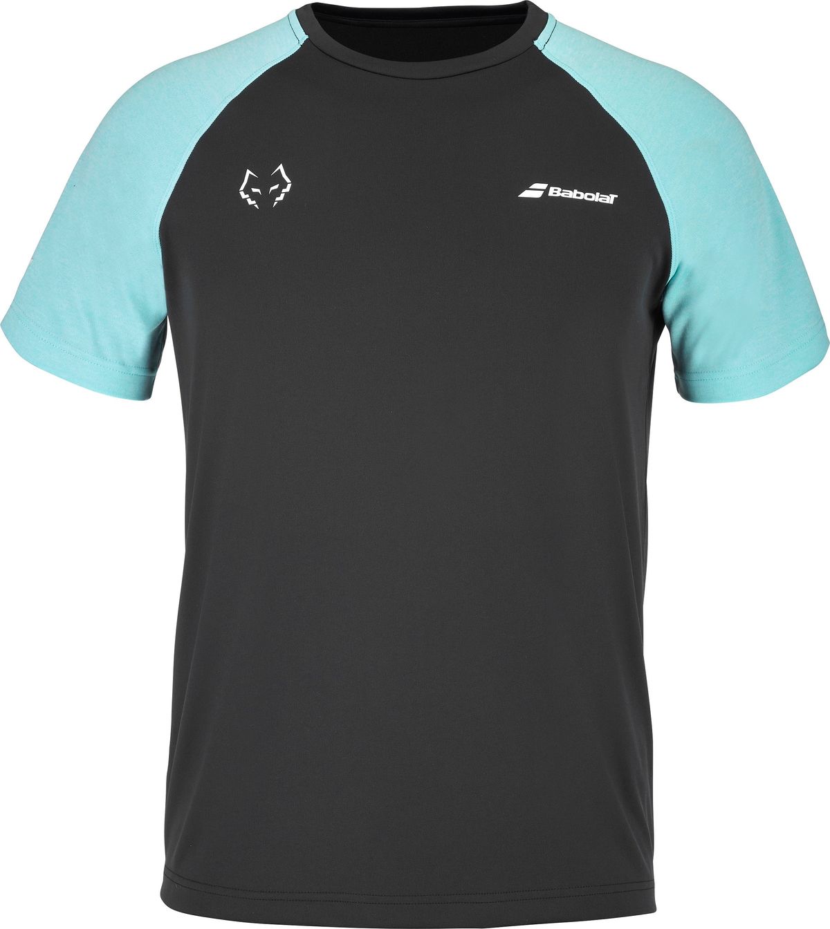 Babolat Crew Neck Tee Juan Lebron (Black/Light Blue) - L