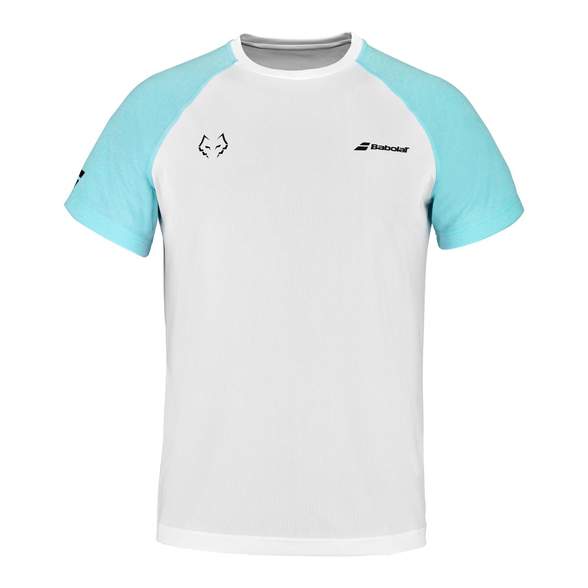 Babolat Crew Neck Tee Juan Lebron White/Light Blue