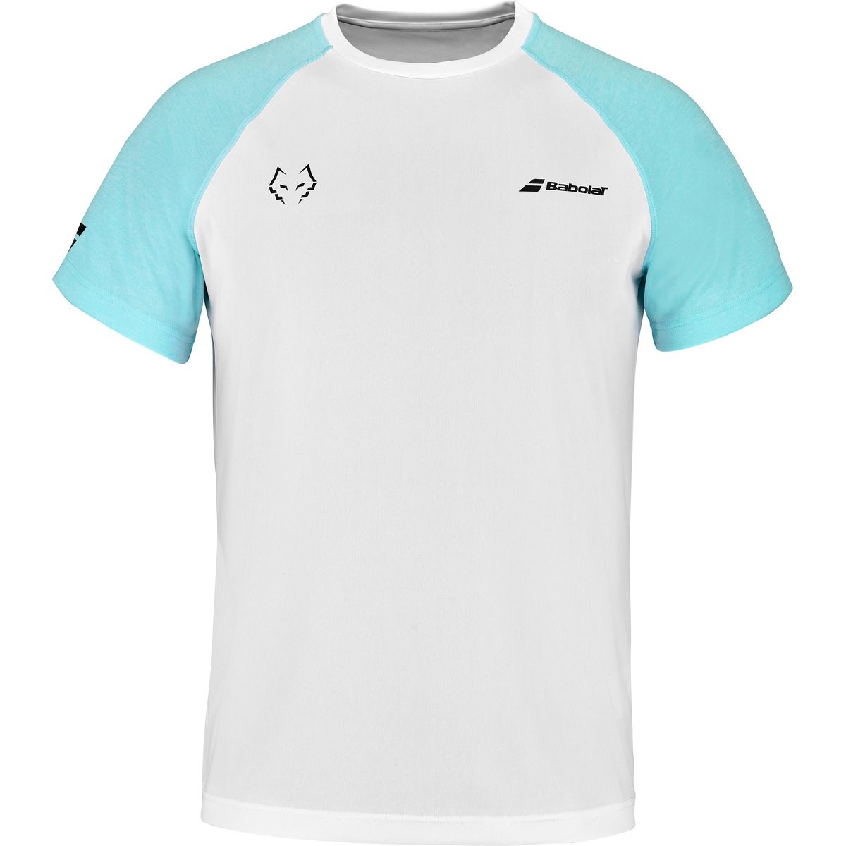 Babolat Crew Neck Tee Juan Lebron (White/Light Blue) - L