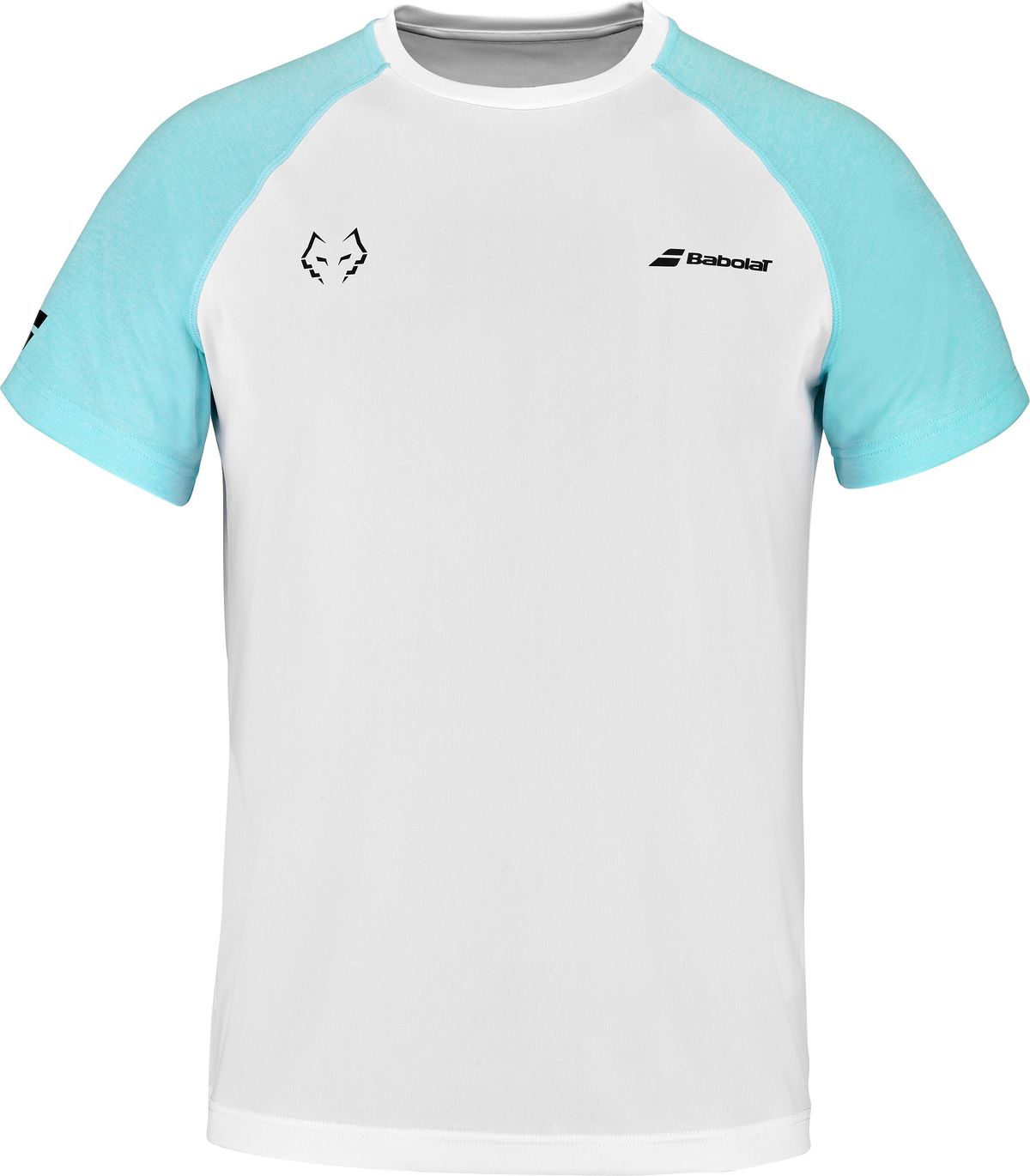 Babolat Crew Neck Tee Juan Lebron (White/Light Blue) - M