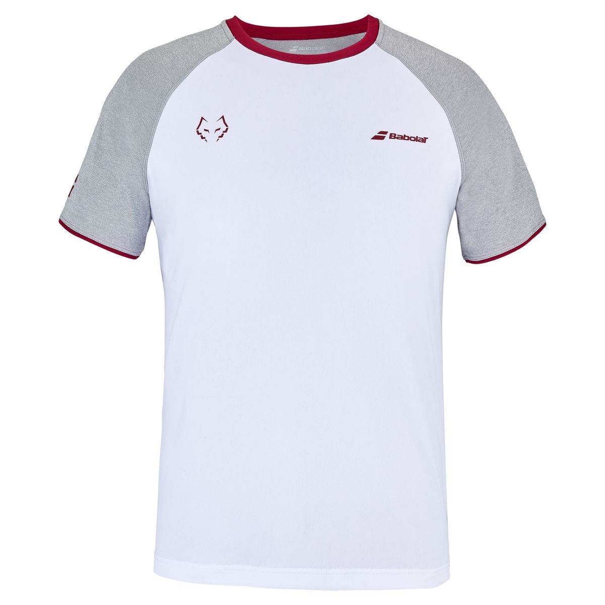 Babolat Crew Neck Tee Juan Lebron White/White