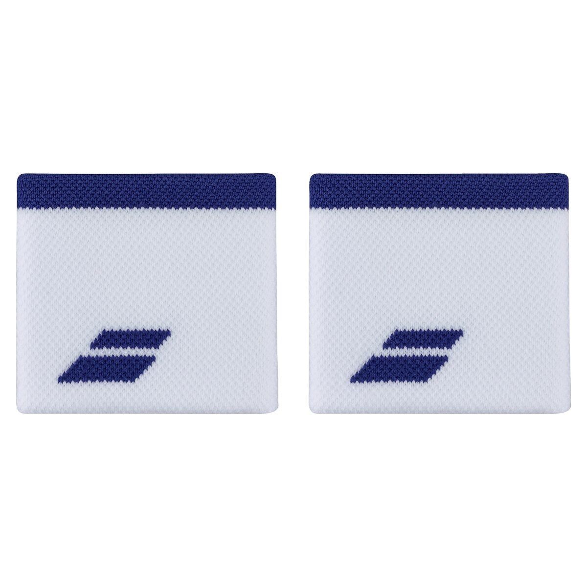 Babolat Logo Wristbands (2-pak, Hvid/blå)