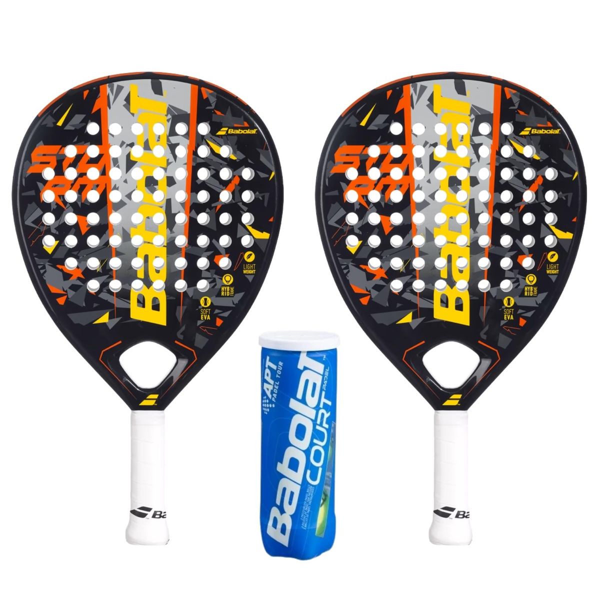 Babolat Padel Pakketilbud (Babolat Storm 2023 + Babolat Court Padel X3)