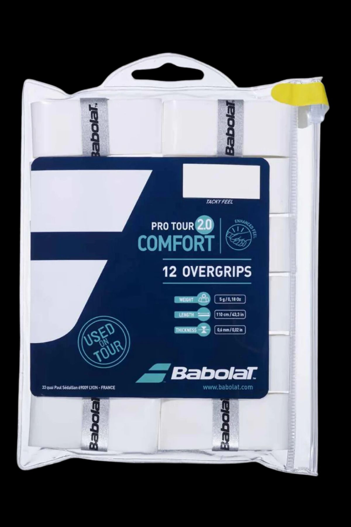 Babolat Pro Tour 2.0 overgrip 12 pak - Hvid - Overgrip