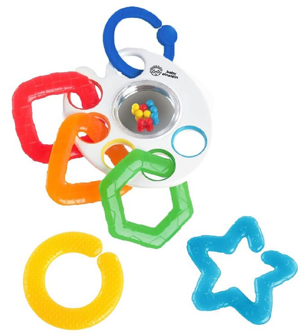 Baby Einstein Rangle m. Bideringe - Shake, Rattle & Soothe - Hvi