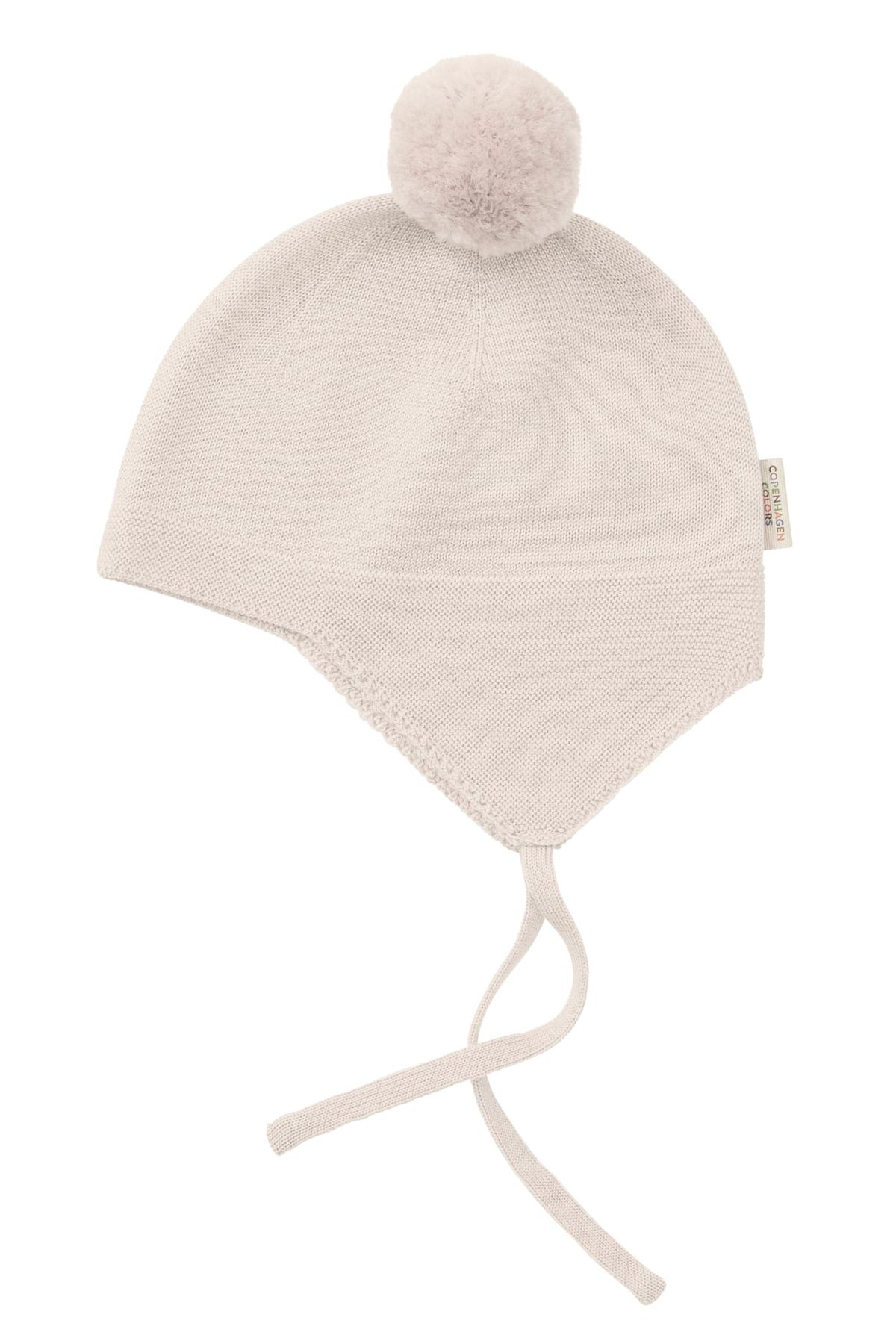 BABY HAT M. KVAST I MERINOULD - CREAM - CREAM / 36-38/0-1M