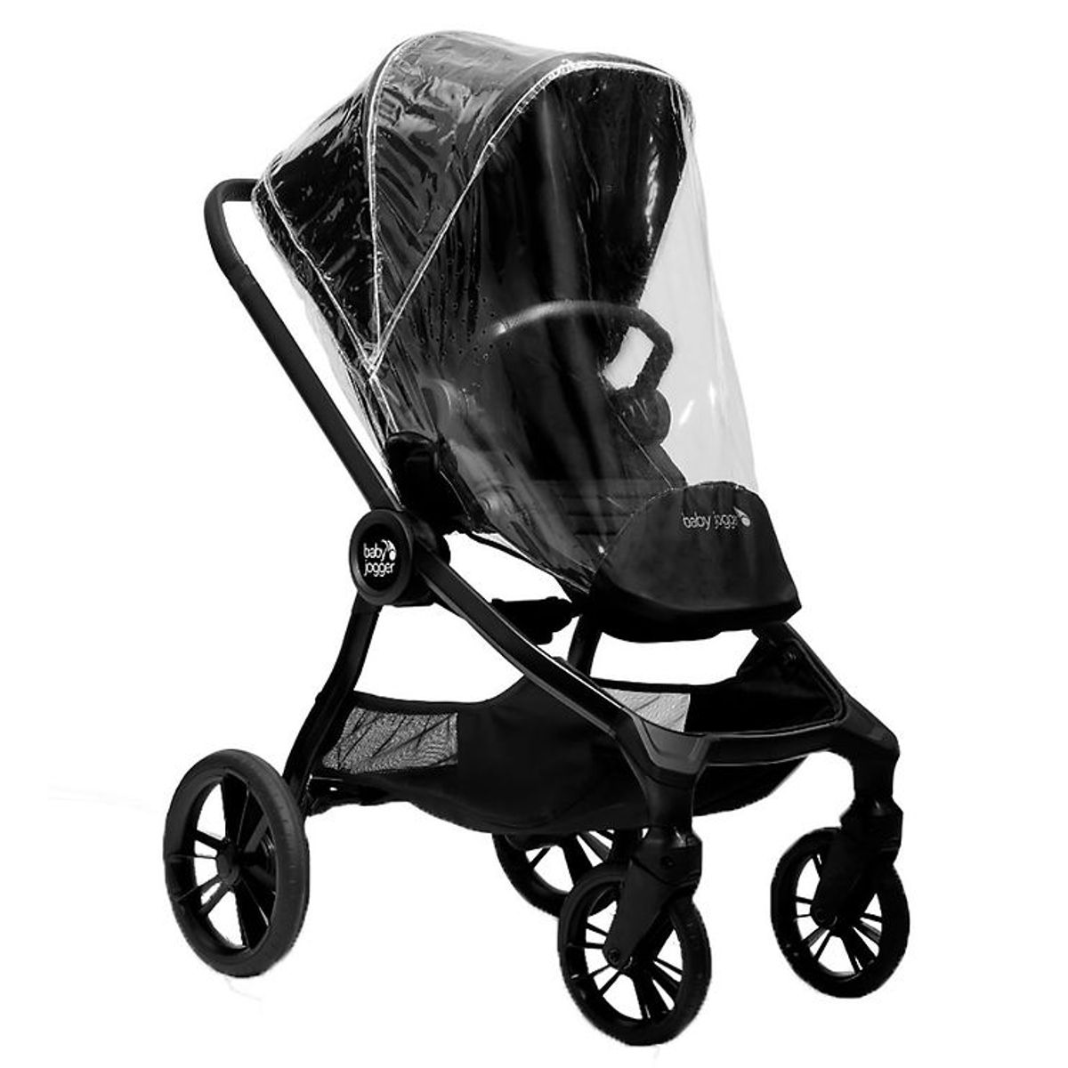 Baby Jogger Regnslag - Single - City Sights - Gennemsigtig