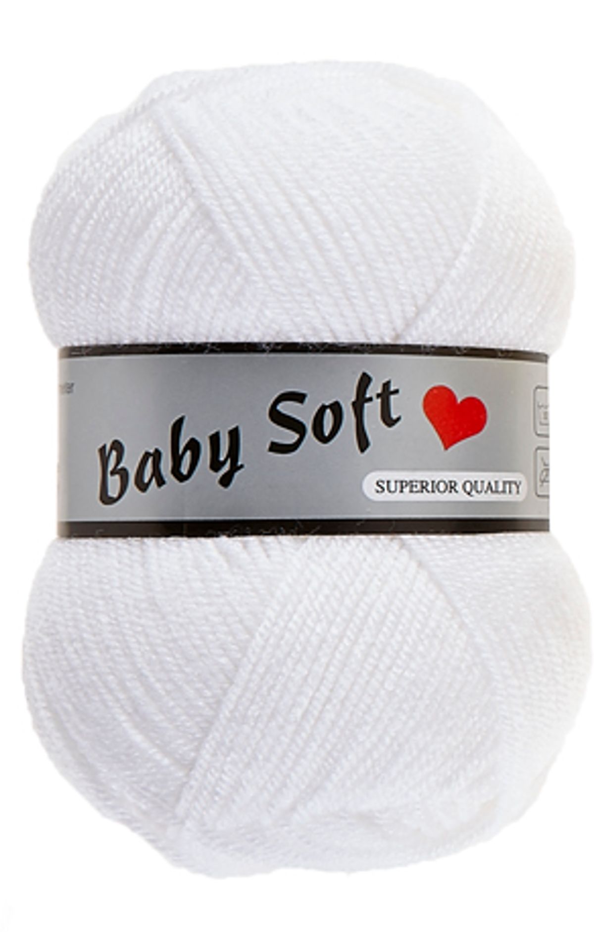 Baby Soft Yarn Lammy - Blødt Baby Garn Fv 005 Hvid