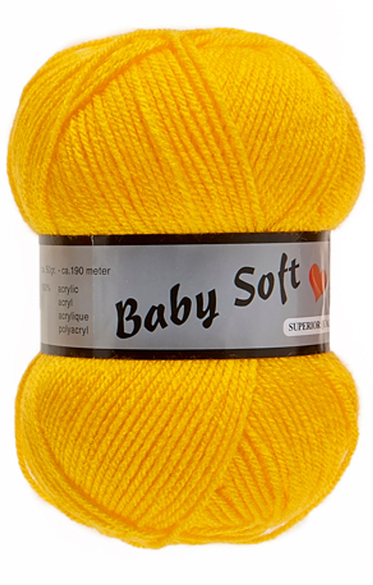 Baby Soft Yarn Lammy - Blødt Baby Garn Fv 371 Gul