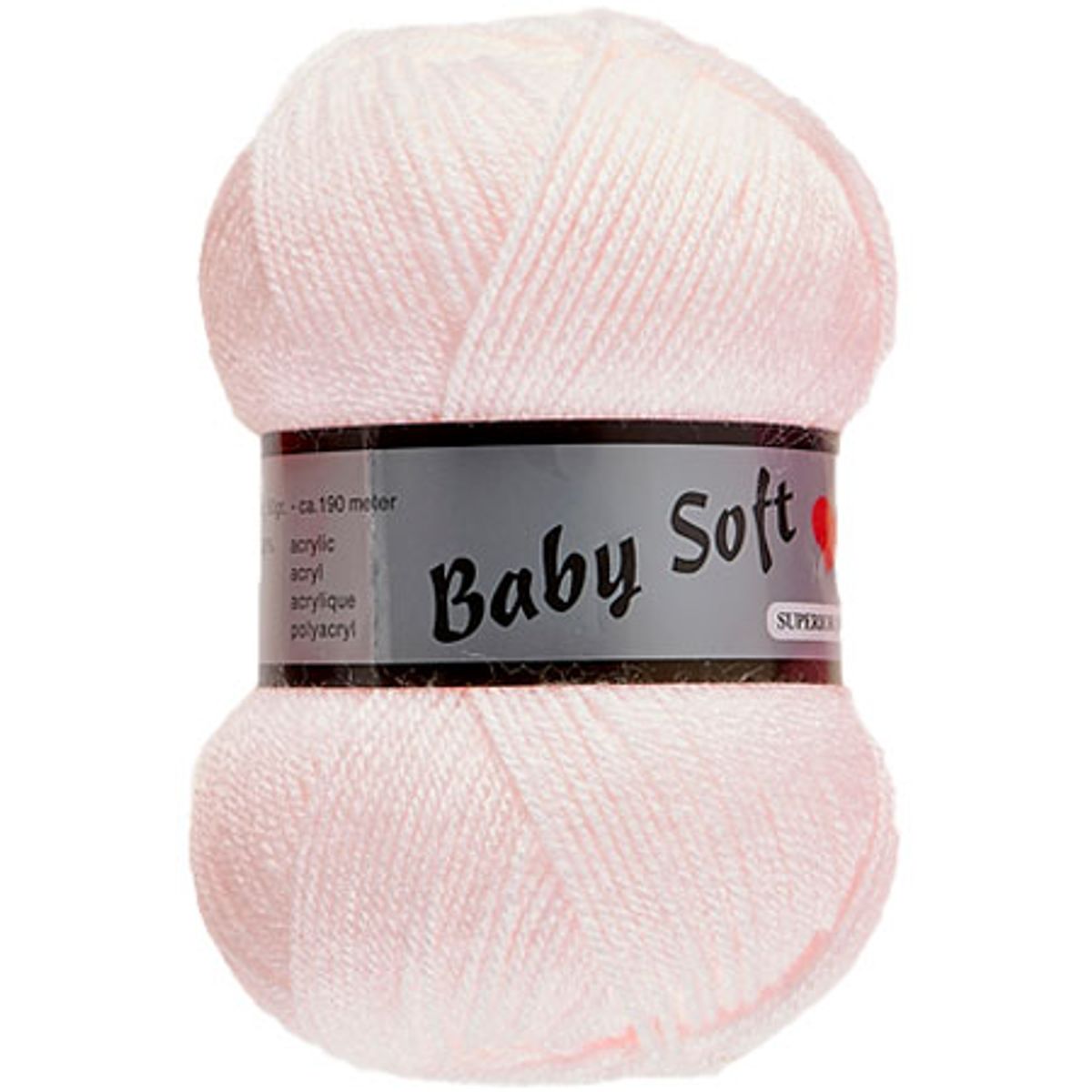 Baby Soft Yarn Lammy - Blødt Baby Garn Fv 710 Baby Lyserød