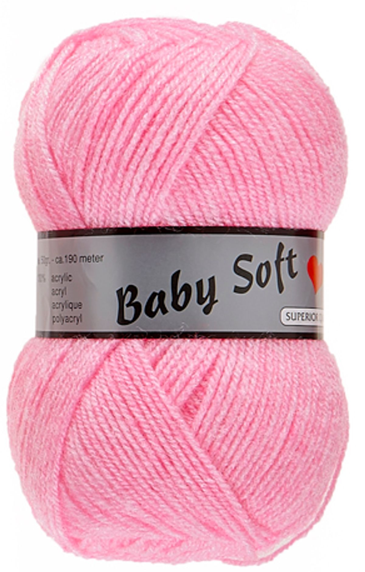 Baby Soft Yarn Lammy - Blødt Baby Garn Fv 712 Lyserød