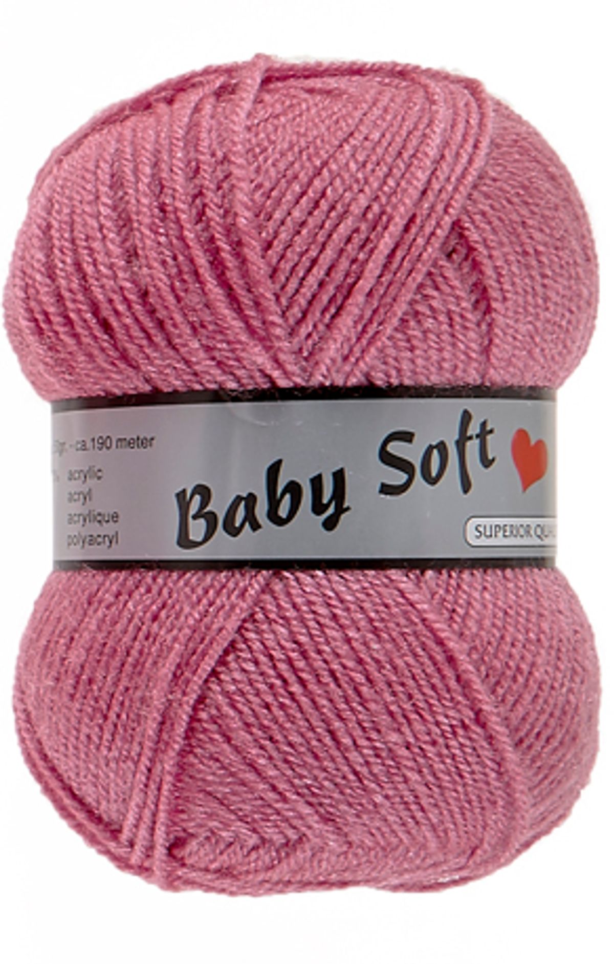 Baby Soft Yarn Lammy - Blødt Baby Garn Fv 730 Gammel Rosa