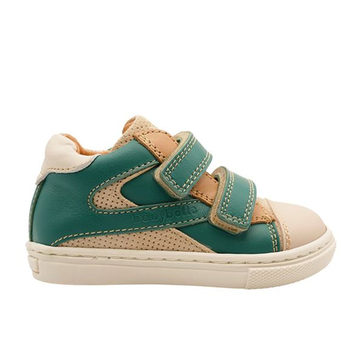 BabyBotte Android sneakers med velcro, grøn/beige