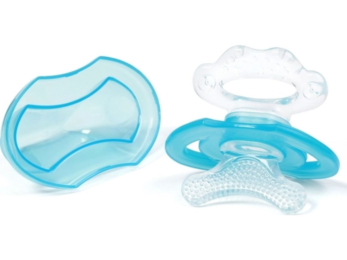 Babyono 1008/01-Silicone-Teether Til Baby T-Blue