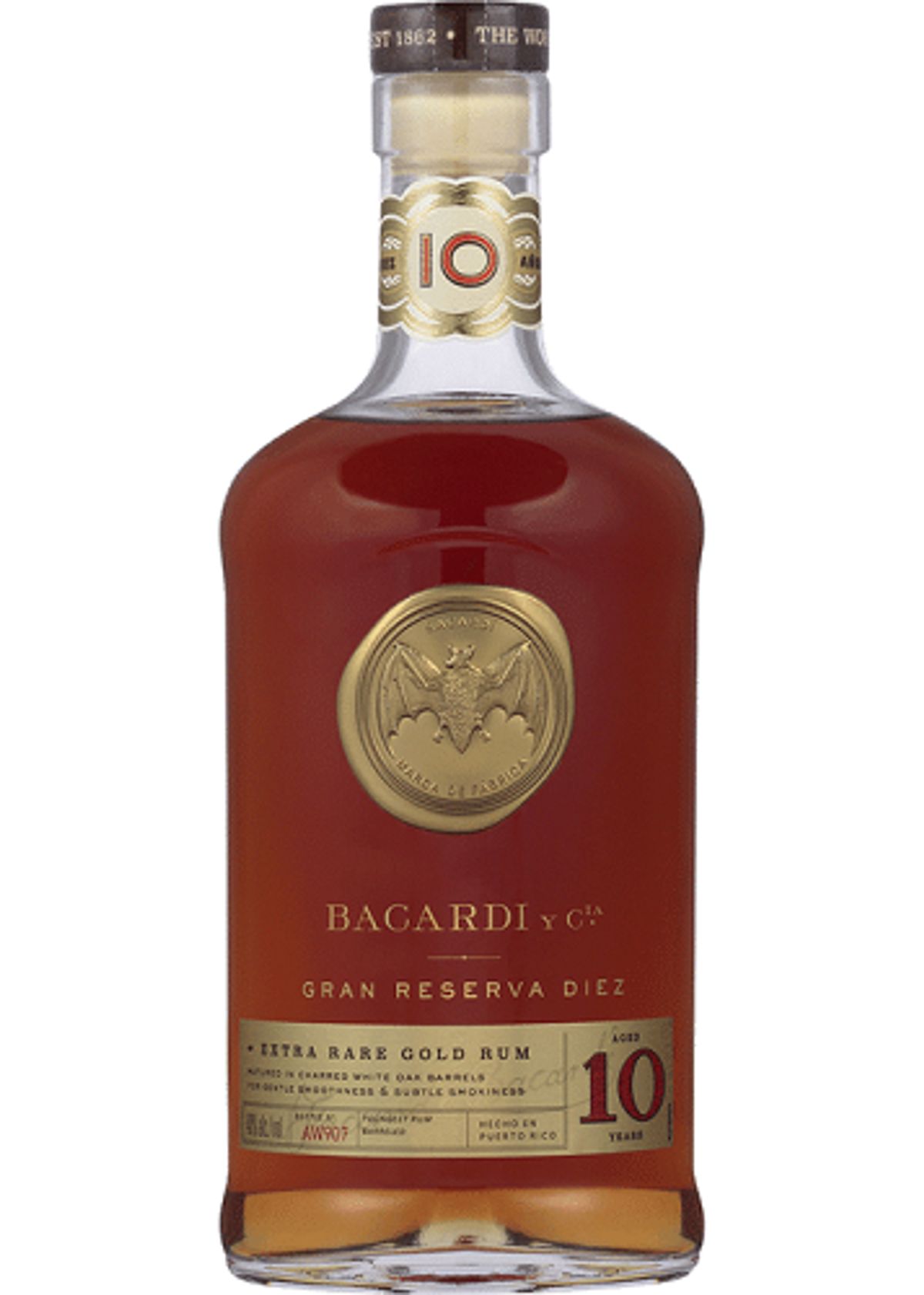 Bacardi 10 Yo Gran Reserva Diez Fl 70