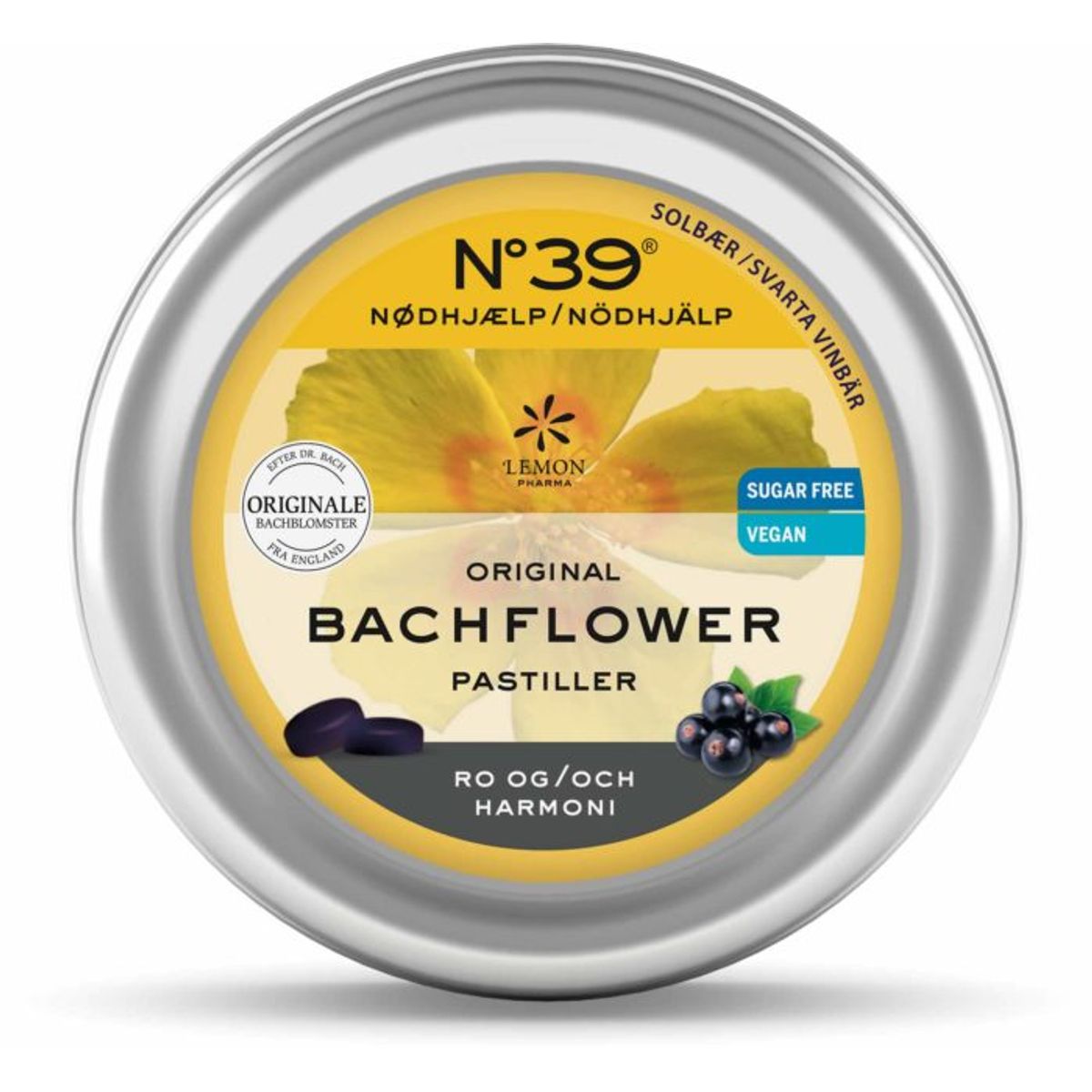 Bachflower No. 39 ® - Pastiller - Nødhjælp &bull; 50g. DATOVARE 02/2025