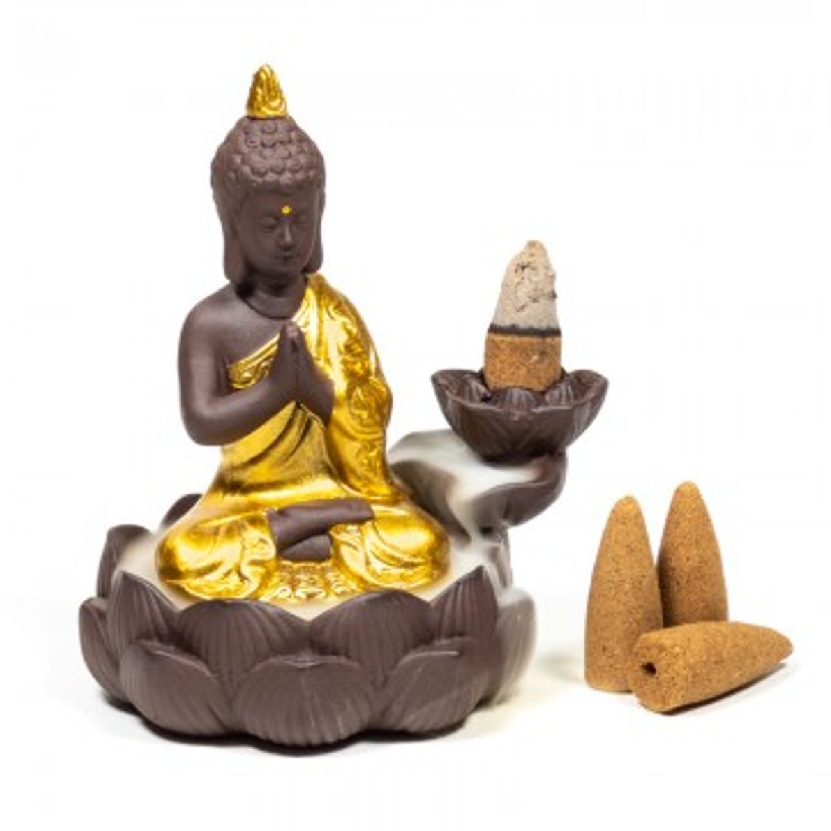 Backflow røgelses holder Buddha - Røgelses holder - GodKarmaShop