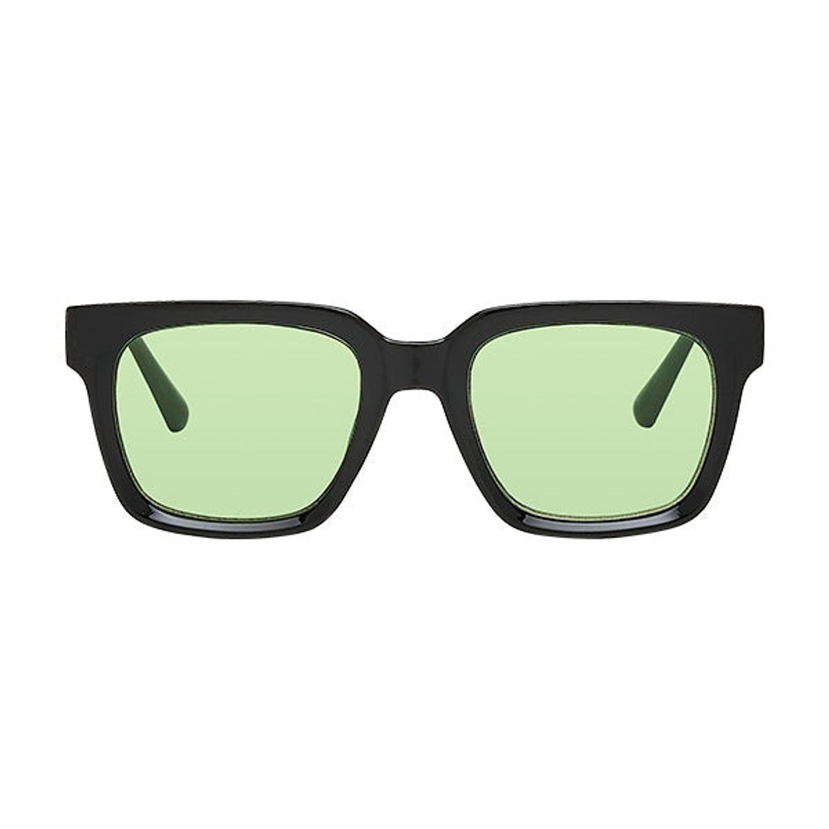 Bacoli Black Green Lens Solbrille - CLASSIC - Black - Green Lens