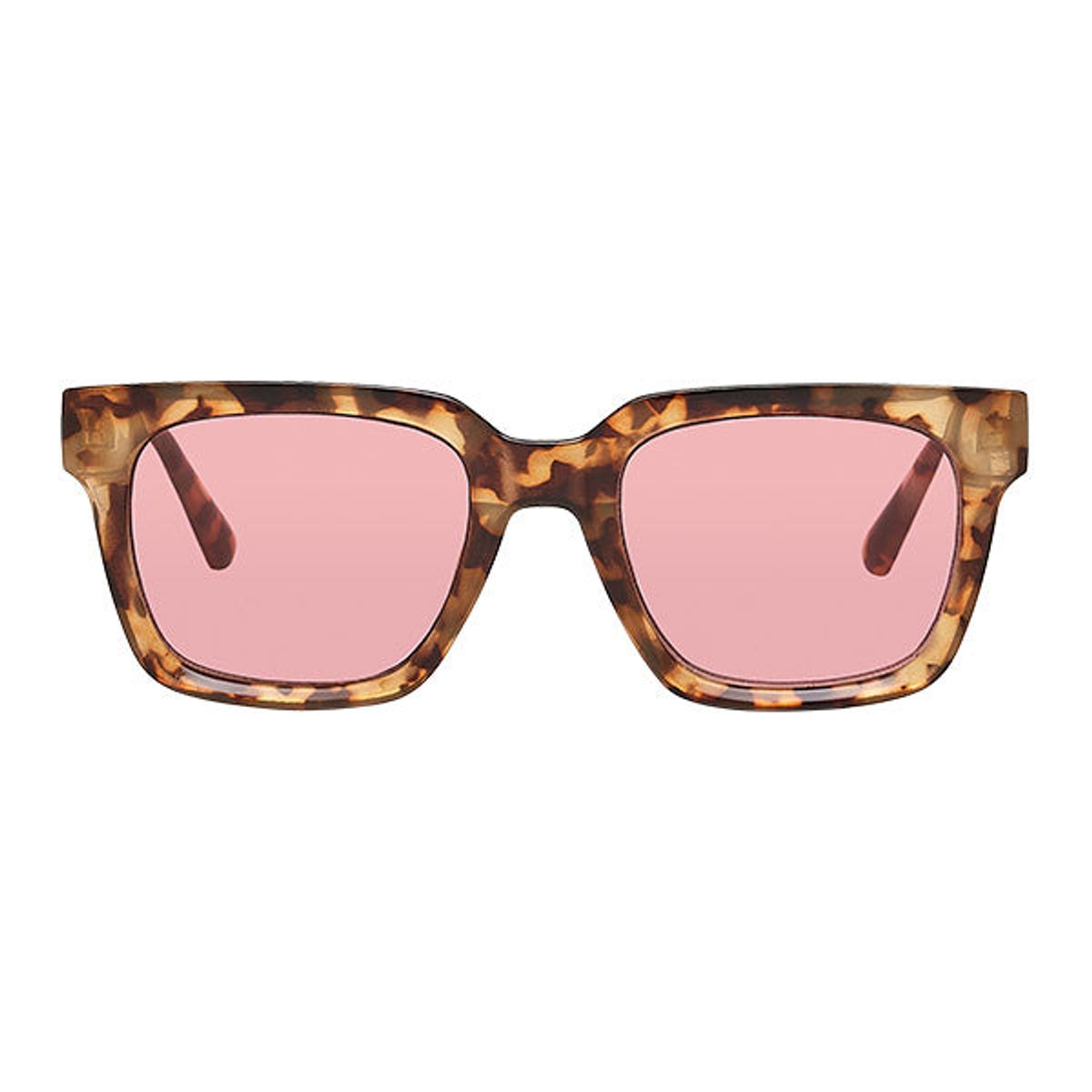 Bacoli Walnut Turtle Red Lens Solbrille - CLASSIC - Walnut Turtle - Red Lens