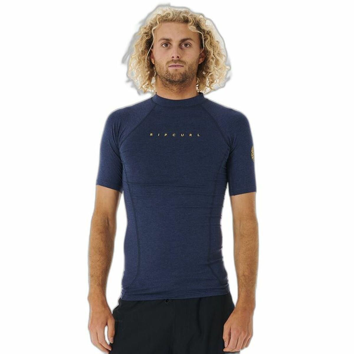 Bade T-shirt Rip Curl Dawn Patrol Perf Mørkeblå Mænd S