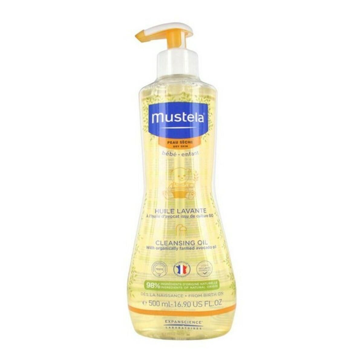 Badegel Bébé Mustela Niño (500 ml) 500 ml (Allergivenligt) (Fugtgivende)