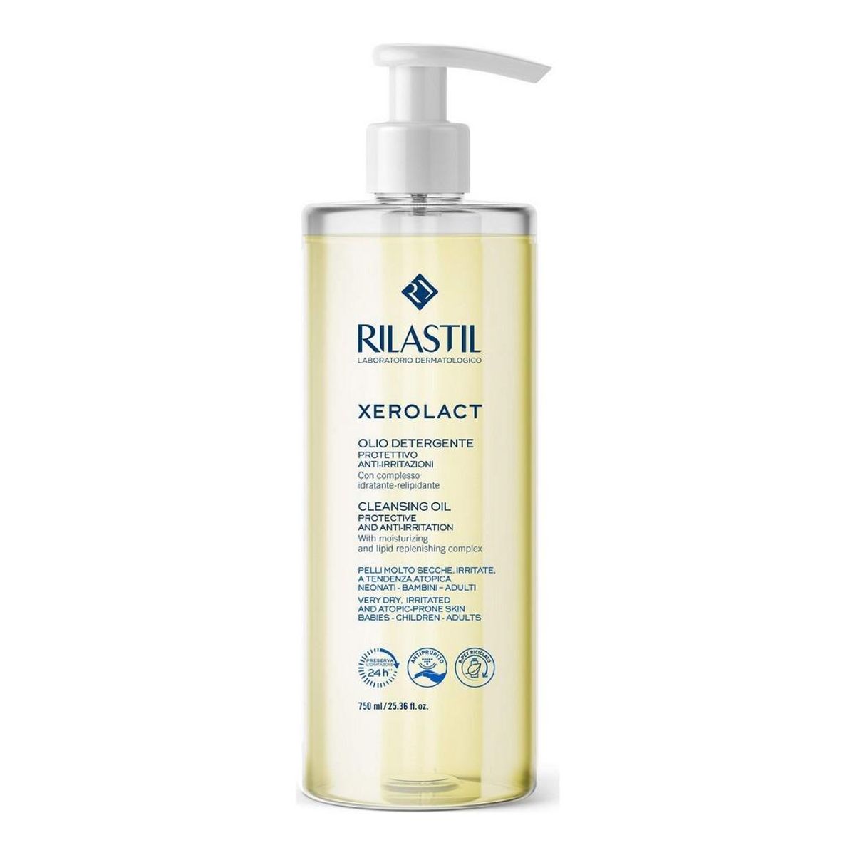 Badeolie Xerolact Rilastil D29065080 Renser Fugtgivende 750 ml