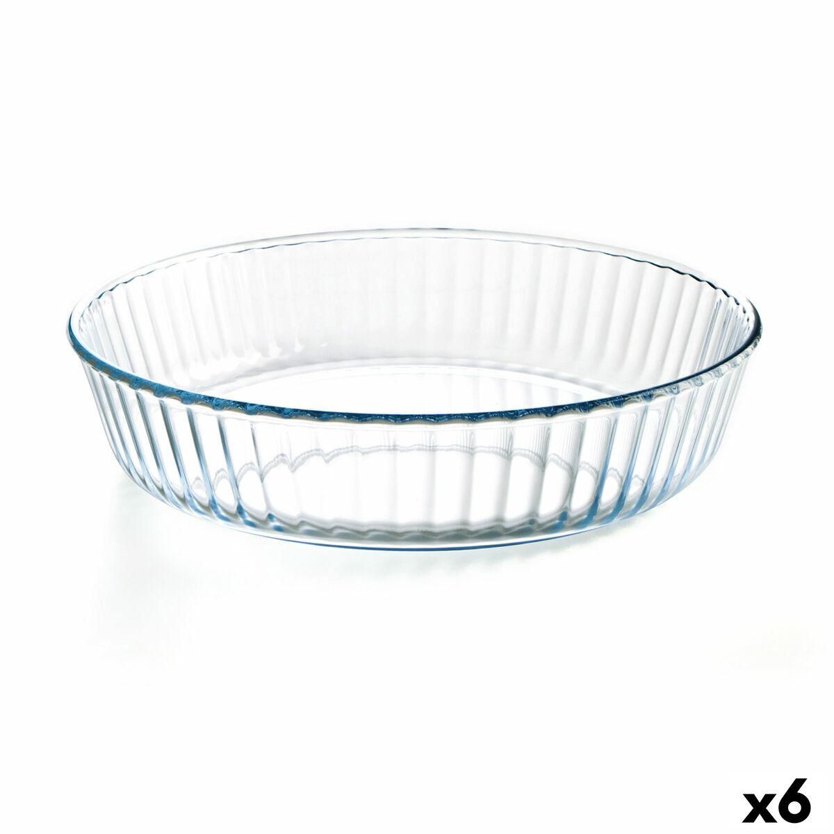 Bageform Ô Cuisine Cirkulær 26 x 26 x 5,9 cm Gennemsigtig (6 enheder)