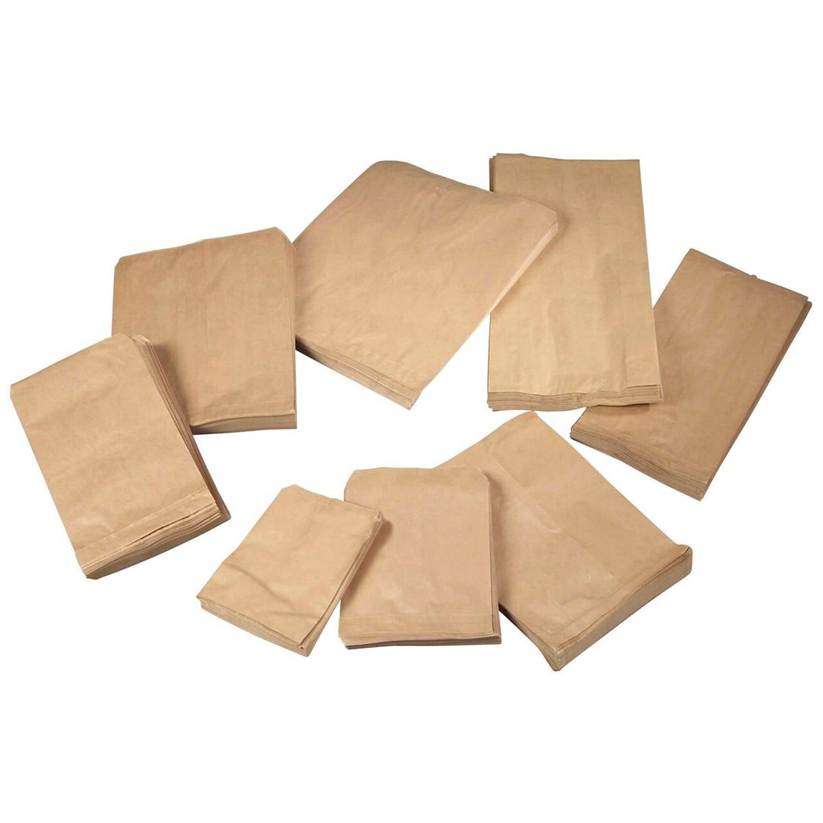 Bagerpose 1/2kg brun, 170x215mm 40g 1000stk/pak