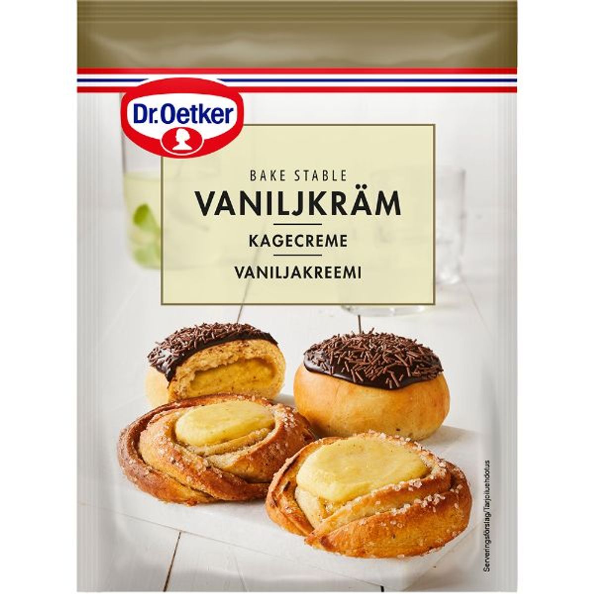 Bagestabil Kagecreme vanilje 100 g - Dr. Oetker