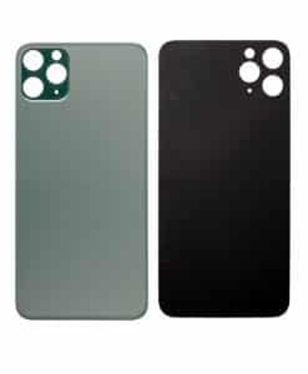 Bagsideglas til iPhone 11 Midnight Green - iHero