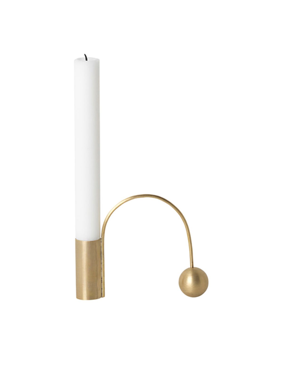 Balance Candle Holder fra Ferm Living (Messing)