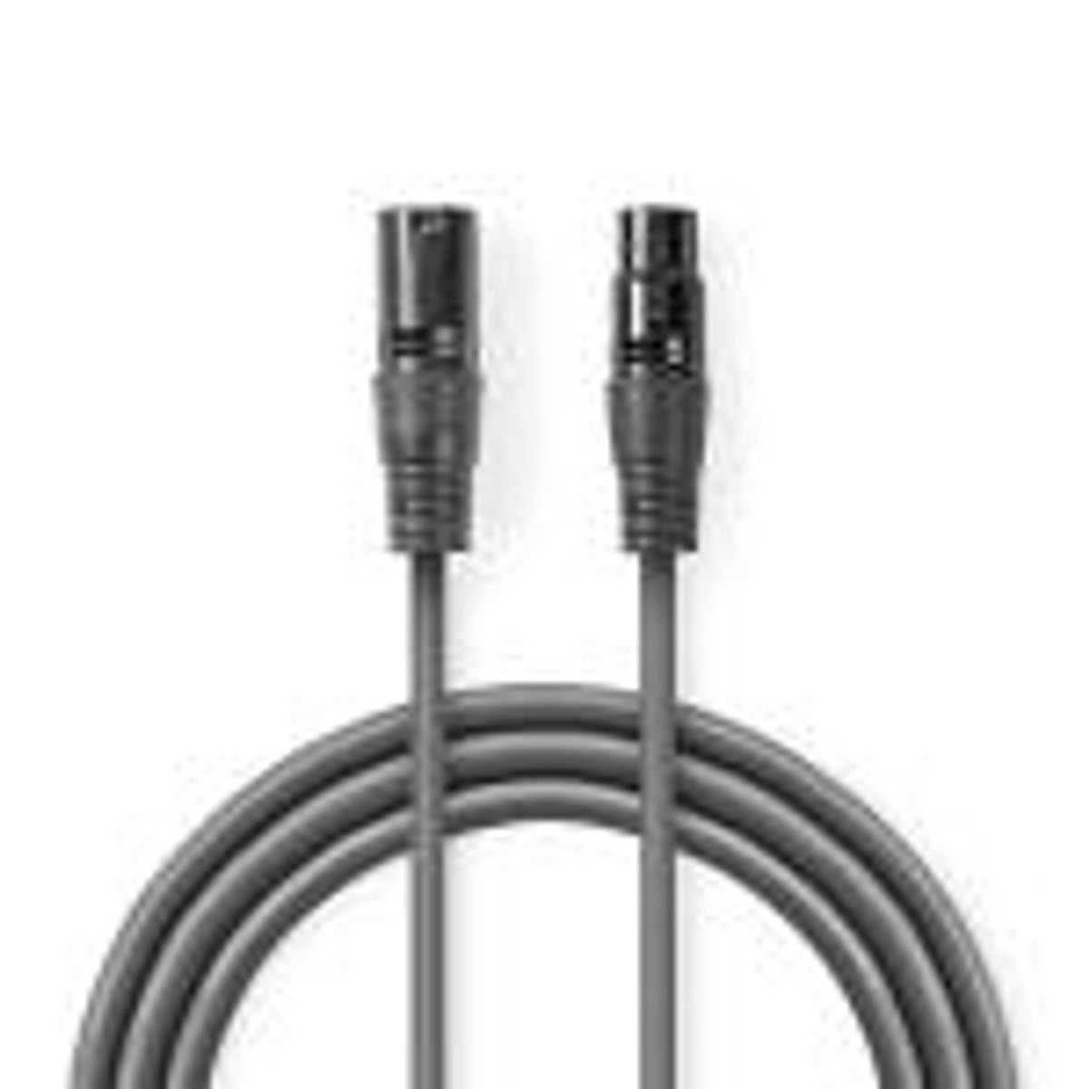 Balanceret Audio kabel | XLR 3-Pin Hanstik | XLR 3-Pin Hunstik | Nikkelplateret | 15.0 m | Runde | PVC | Mørkegrå | Gaveæske