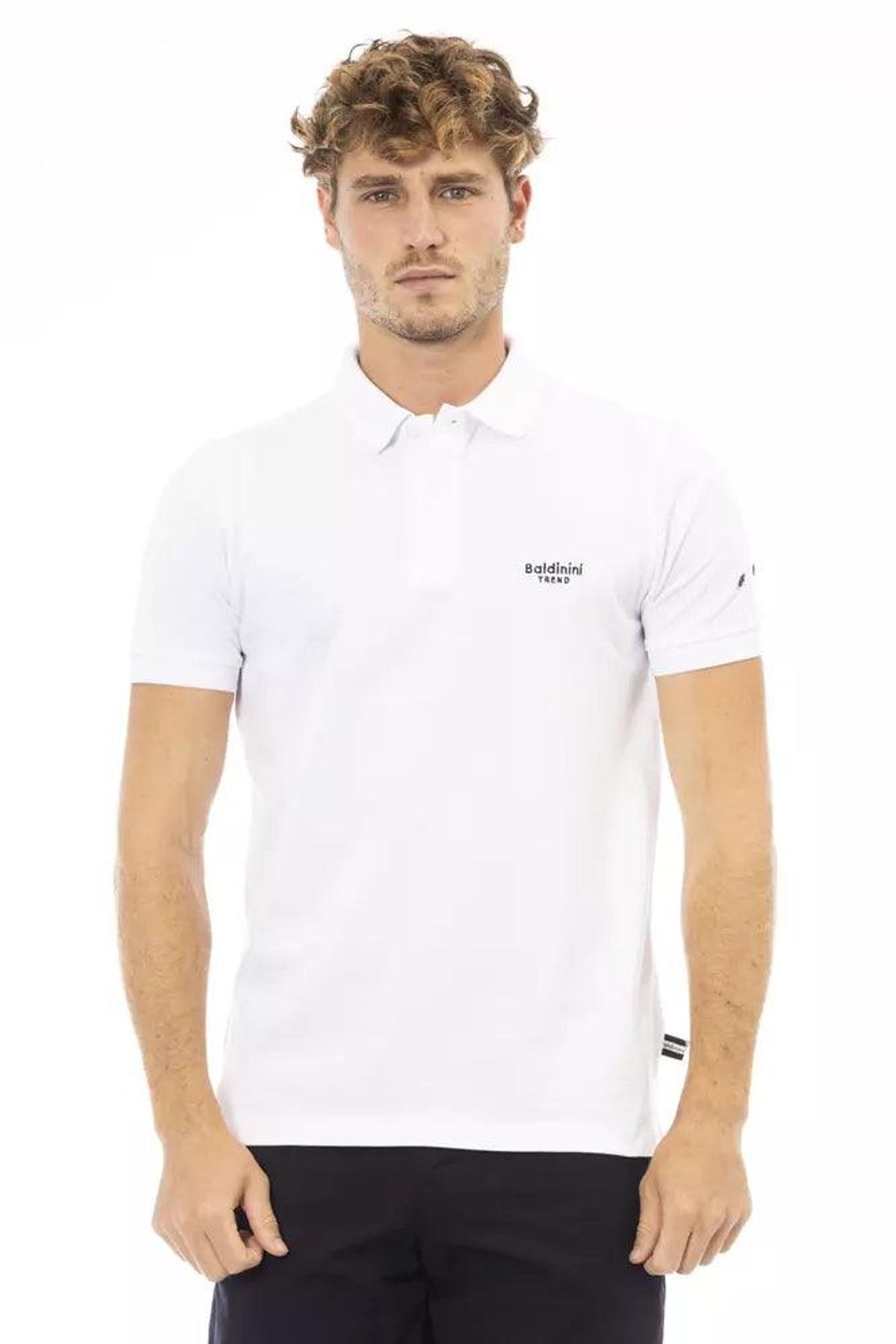 Baldinini Trend Baldinini Sort Bomuld Polo Shirt