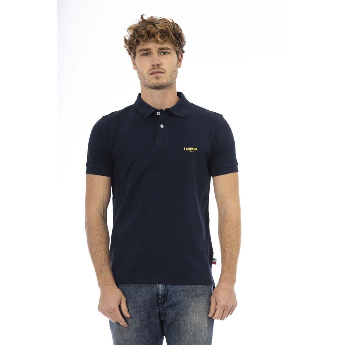 Baldinini Trend Blå Bomuld Polo Shirt