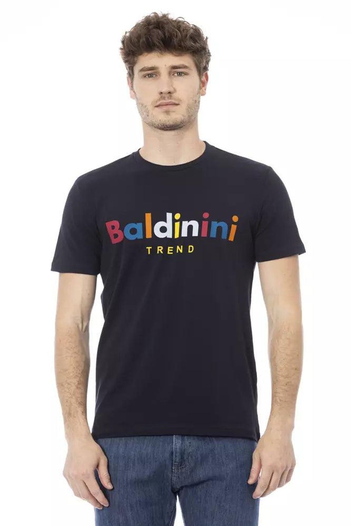 Baldinini Trend Blå Bomuld Polo Shirt