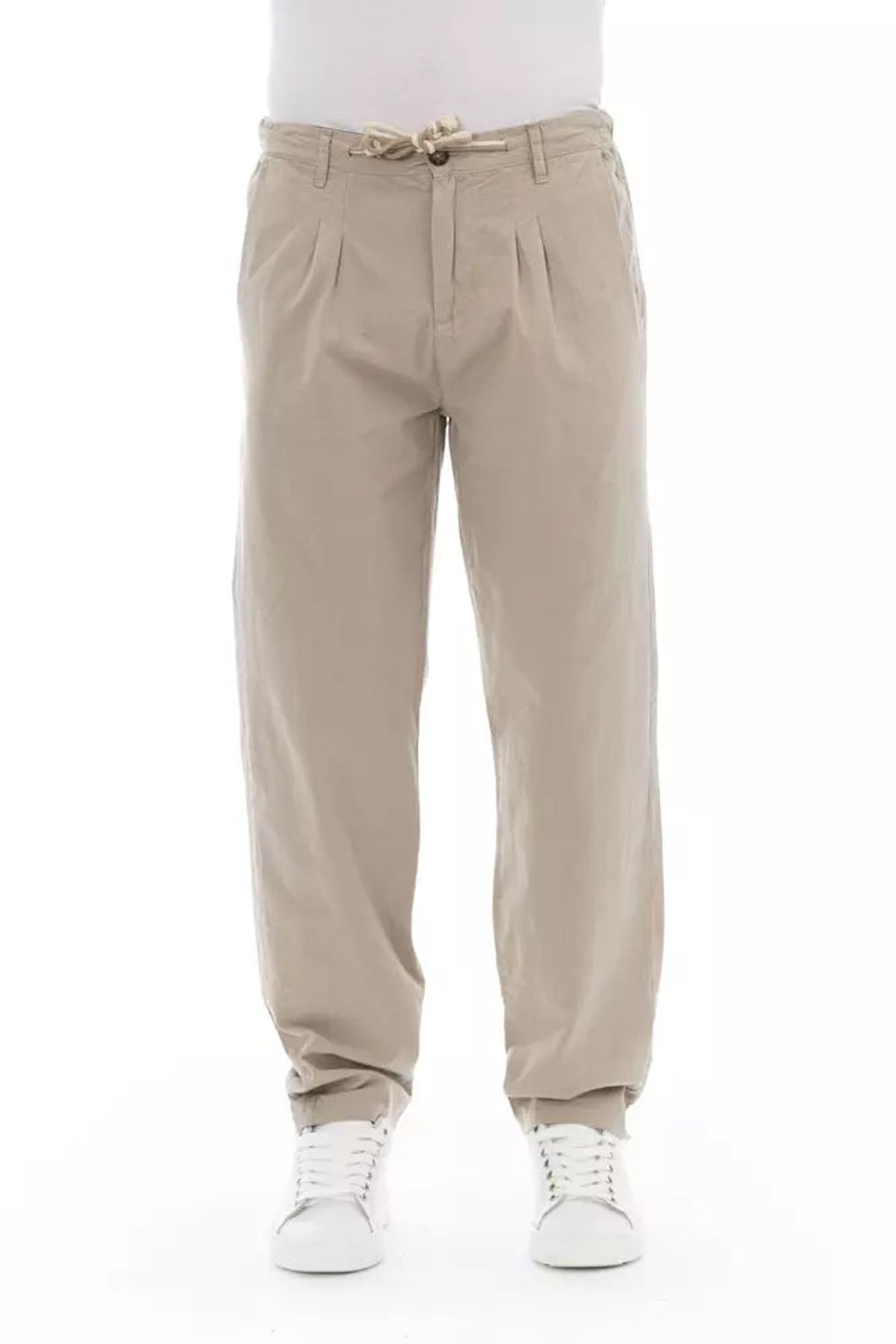 Baldinini Trend Chic Beige Chino Trousers for Herre