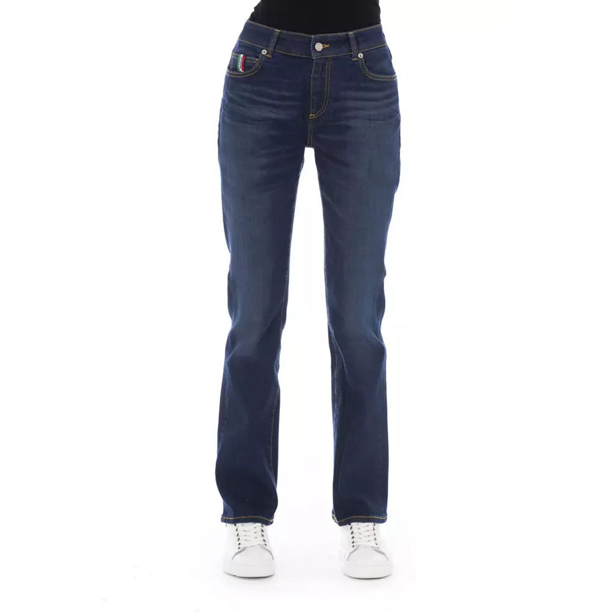 Baldinini Trend Chic Tricolor Pocket Jeans