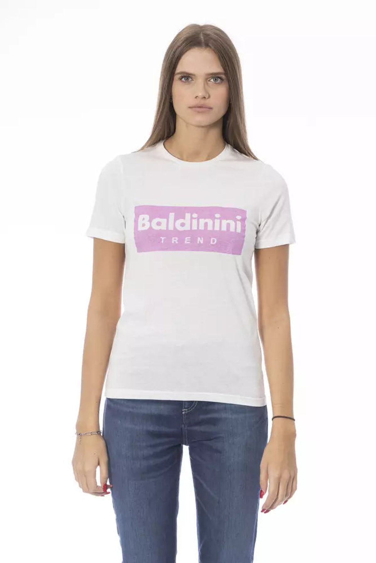 Baldinini Trend Elegant Crew Neck Short Sleeve Tee