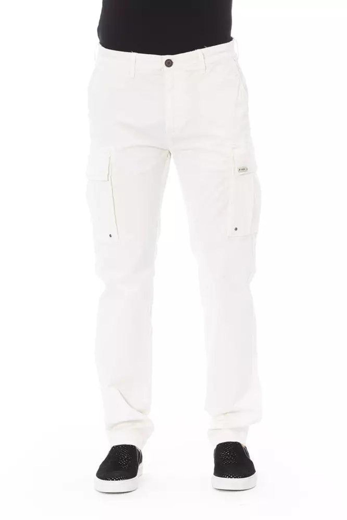 Baldinini Trend Hvid Bomuld Bukser & Jeans