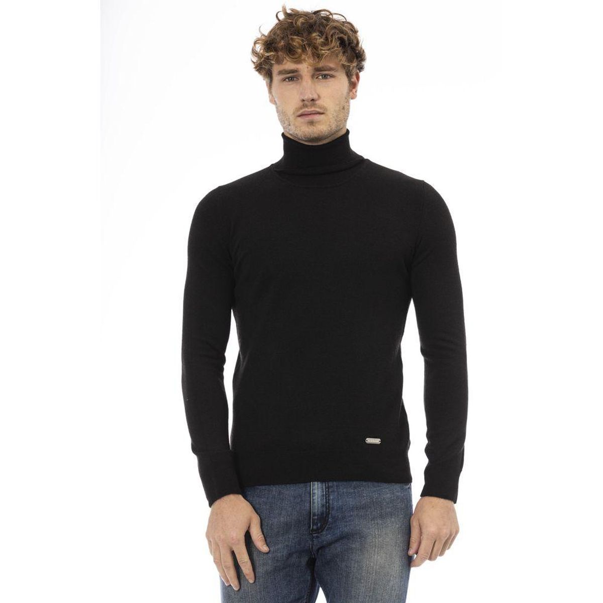 Baldinini Trend Sort Uld Sweater