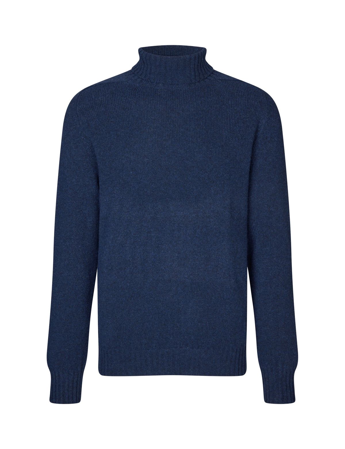 Ballater Roll Neck rullekravesweater, Cosmos Blue, Geelong lammeuld - L