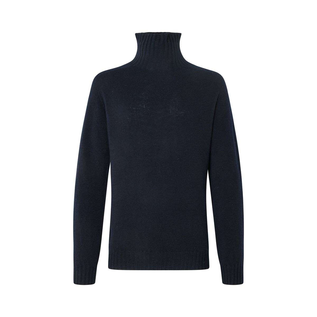 Ballater Roll Neck rullekravesweater, Nero Navy, Geelong lammeuld - M