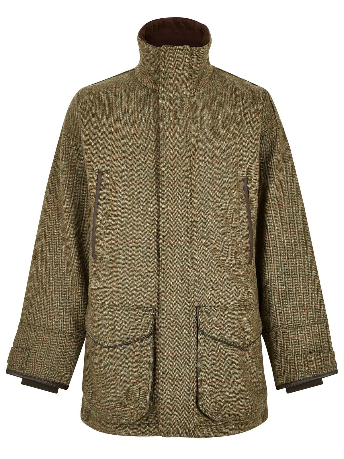 Ballinturbet Mens Tweed Shooting Coat GORE-TEX, Cedar - 3XL