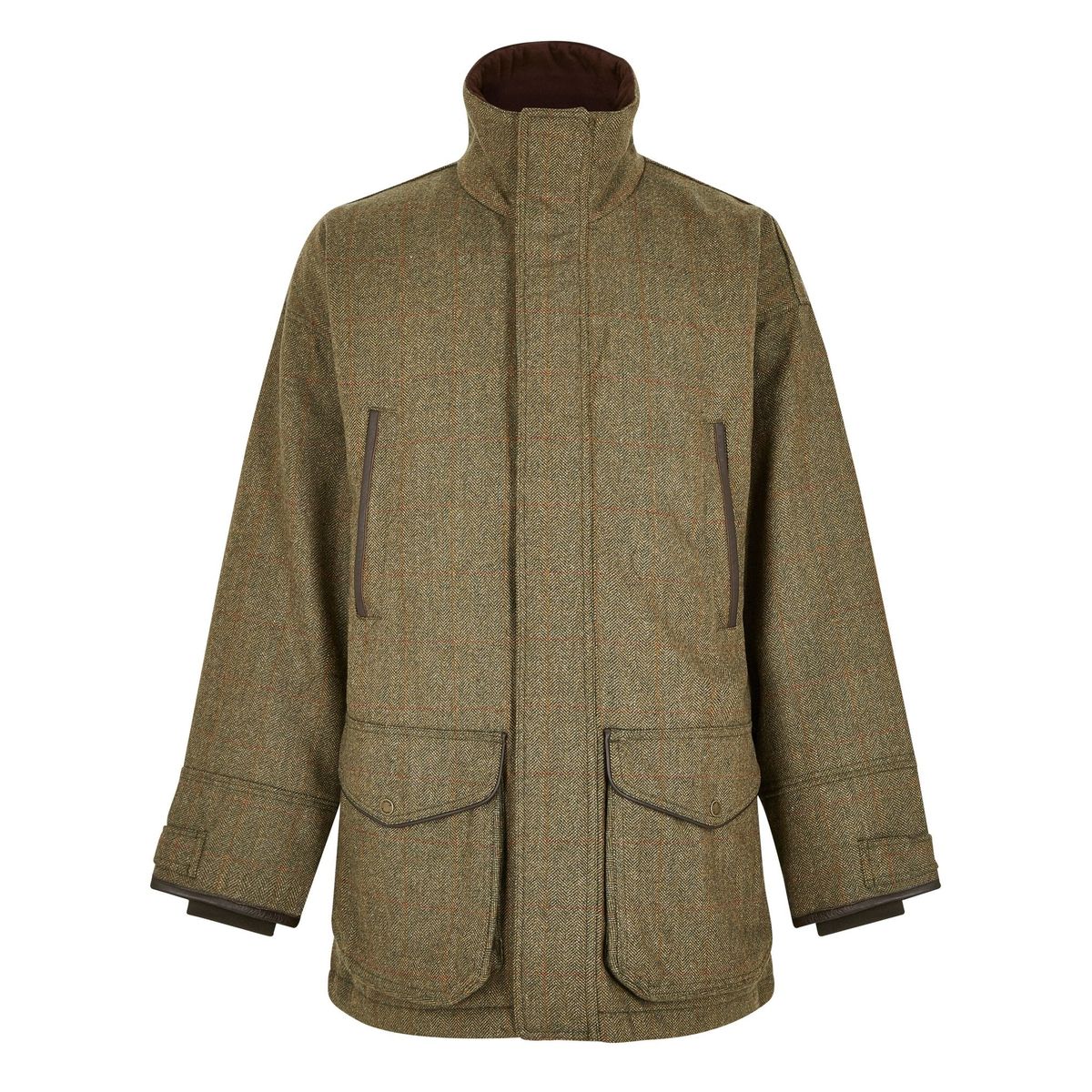 Ballinturbet Mens Tweed Shooting Coat GORE-TEX, Cedar - XL